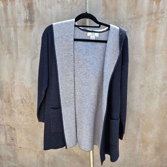 M Magaschoni Open Knit Cardigan With Hood - Picture 1 of 5